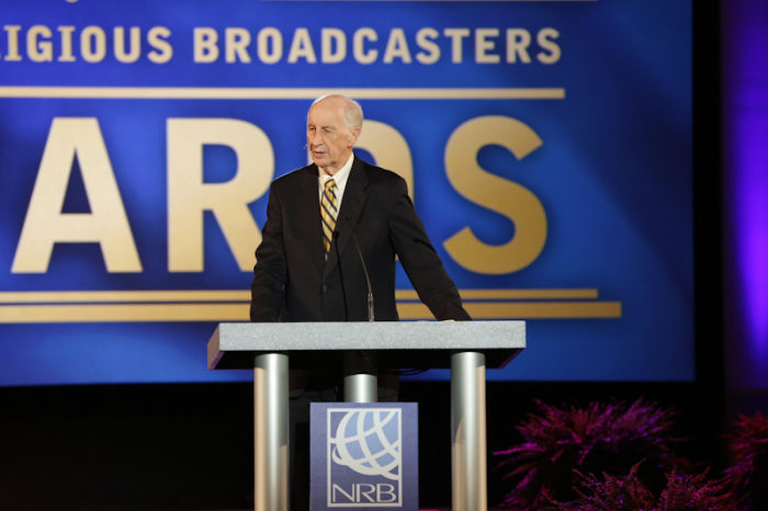 Jack Hayford receiving the Hall of Fame award at NRB 2014 in Nashville on Feb. 25, 2014.