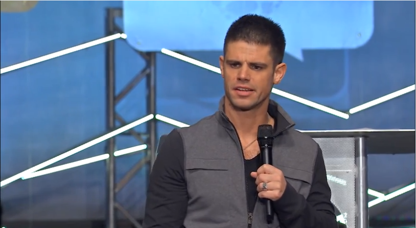 Steven Furtick, 34, pastor of Elevation Church in North Carolina says anyone who thinks his church is manipulating baptisms is "just sick".