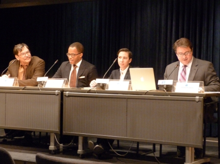 (L to R) Dr. Clyde Wilcox, Jonathan Capehart, Dr. Jennifer Kates, Dr. Robert P. Jones, discussing "A Shifting Landscape: A Decade of Change in American Attitudes about Same-Sex Marriage and LGBT Issues," by Public Religion Research Institute, Feb. 26, 2014, Washington, D.C.