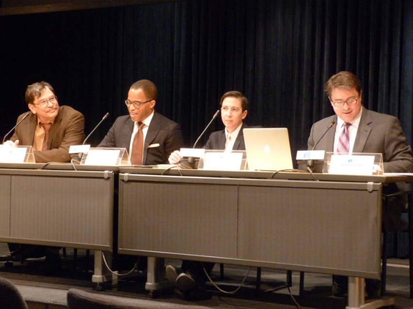 (L to R) Dr. Clyde Wilcox, Jonathan Capehart, Dr. Jennifer Kates, Dr. Robert P. Jones, discussing "A Shifting Landscape: A Decade of Change in American Attitudes about Same-Sex Marriage and LGBT Issues," by Public Religion Research Institute, Feb. 26, 2014, Washington, D.C.