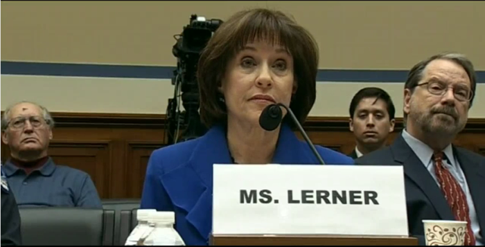 Ex-IRS official pleas the Fifth during a divisive House oversight hearing on Wednesday.