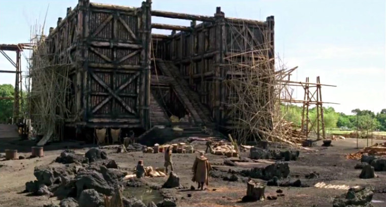 Paramount Pictures gives an inside look at the building of the ark for the 'Noah' film in theaters March 28, 2014, in a new YouTube video trailer.