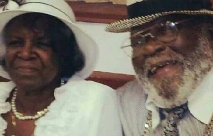 Elumae Pickett, 80 (l) and her husband Bishop William Pickett, 81 (r) perished in a 4-alarm fire in Jersey City, N.J. on Thursday morning with their 'special needs' sons Thomas Pickett, 52 and Curtis Pickett.