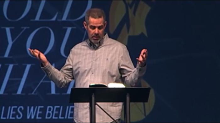 Pastor Brian Bloye of West Ridge Church has started a new series of sermons, 'Who told you that and the lies we believe.'