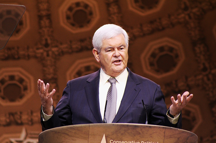 Former House Speaker Newt Gingrich at CPAC, National Harbor, Md., March, 7 2014.