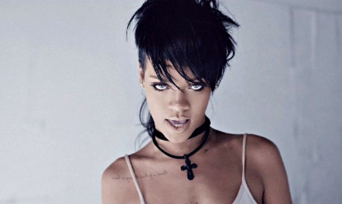 Pop star Rihanna appears in the music video 'What Now.'
