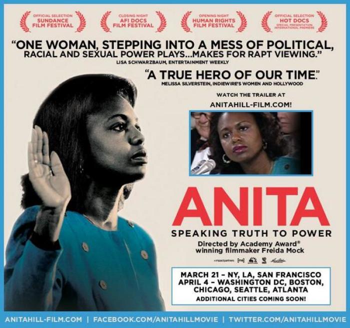 The poster for 'Anita,' a film about the life of Anita Hill.