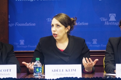 Adele Keim, counsel for Alliance Defending Freedom, speaks at The Heritage Foundation in Washington, D.C. on March 25, 2014.