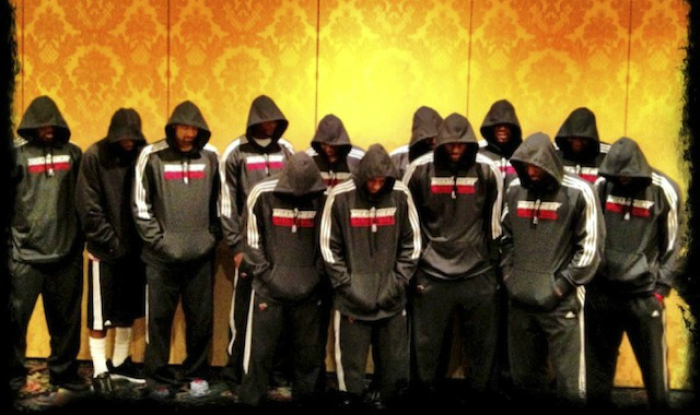 The Miami Heat's Trayvon Martin Protest in 2013.