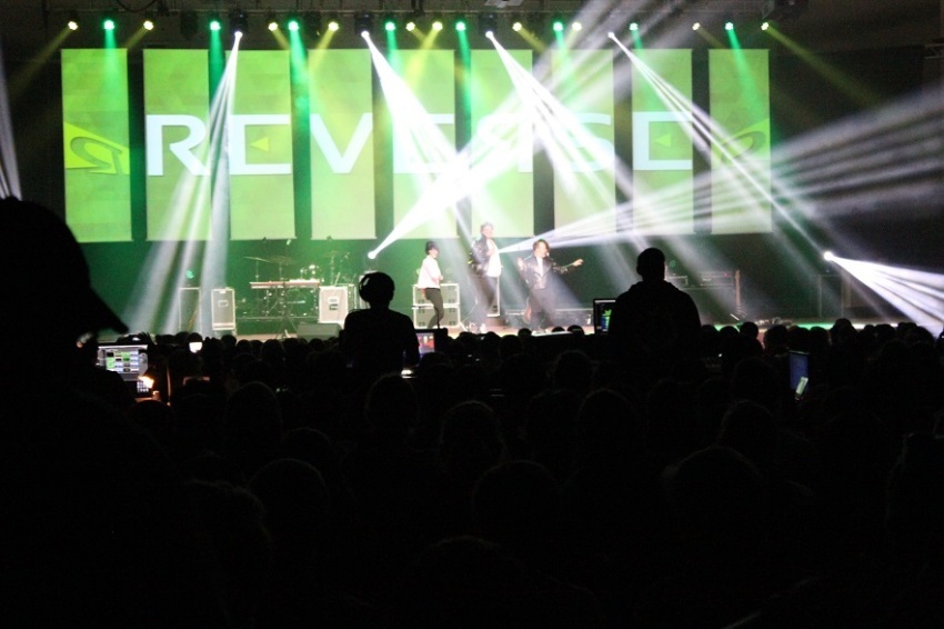 Music performance for the Friday evening opening session of Reverse, a youth event organized by Dare 2 Share Ministries on the last weekend of March 2014, held at the Hylton Memorial Chapel in Woodbridge.