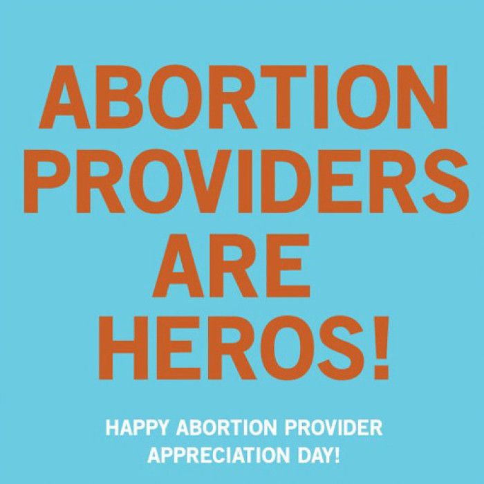 'Abortion Providers Are Heros!' by Heather Ault from the 4000 Years for Choice collection.