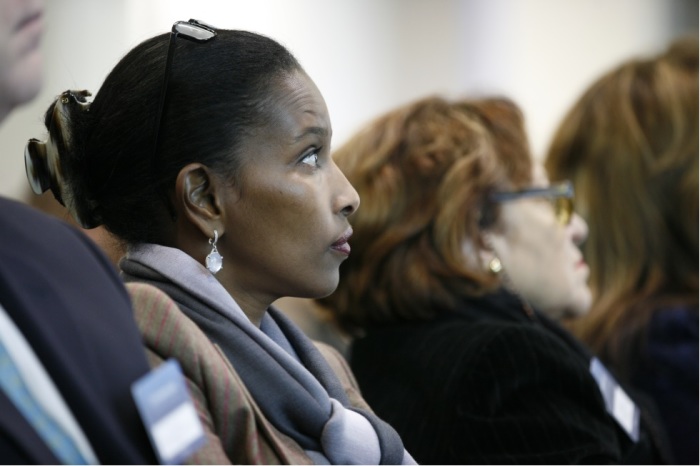 Ayaan Hirsi Ali attends the Trust Women Conference in 2012.