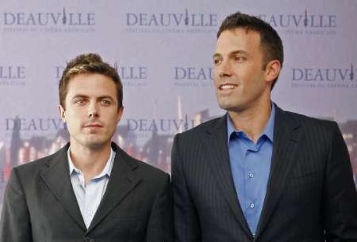 U.S. actor and director Ben Affleck (R) poses with his brother actor Casey during a photocall for his Film 'Gone Baby Gone' at the 33rd Deauville American Film Festival September 5, 2007.