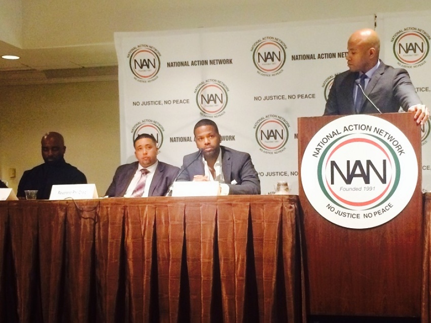 Television personality A.J. Calloway announced at the National Action Network conference that he will be embarking on a national campaign called "I am Human" aimed at humanizing black boys, New York, April 11, 2014.