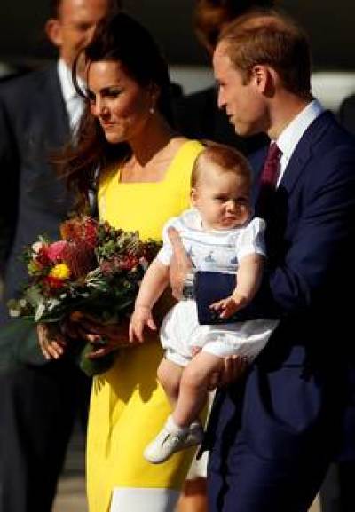 Kate Middleton, Prince William and baby George in Sydney, Australia