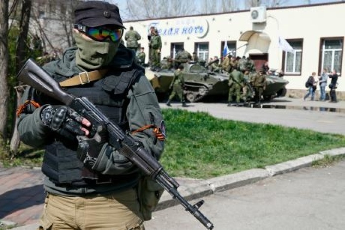 Pro-Russia militia in Eastern Ukraine.