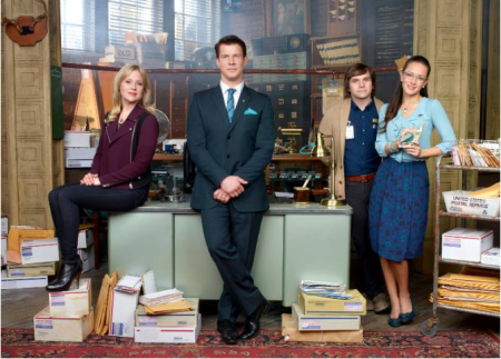 "Signed, Sealed, Delivered" premieres on the Hallmark Channel Easter Sunday, April 20, 2014.