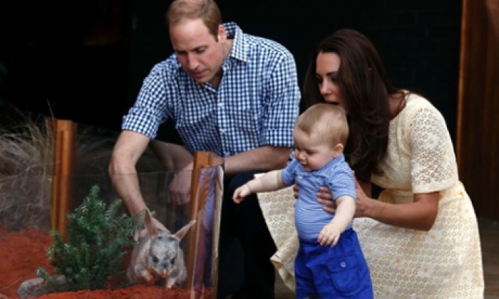 Kate Middleton, Prince William and Prince George visit the Taronga Zoo in Sydney, Australia