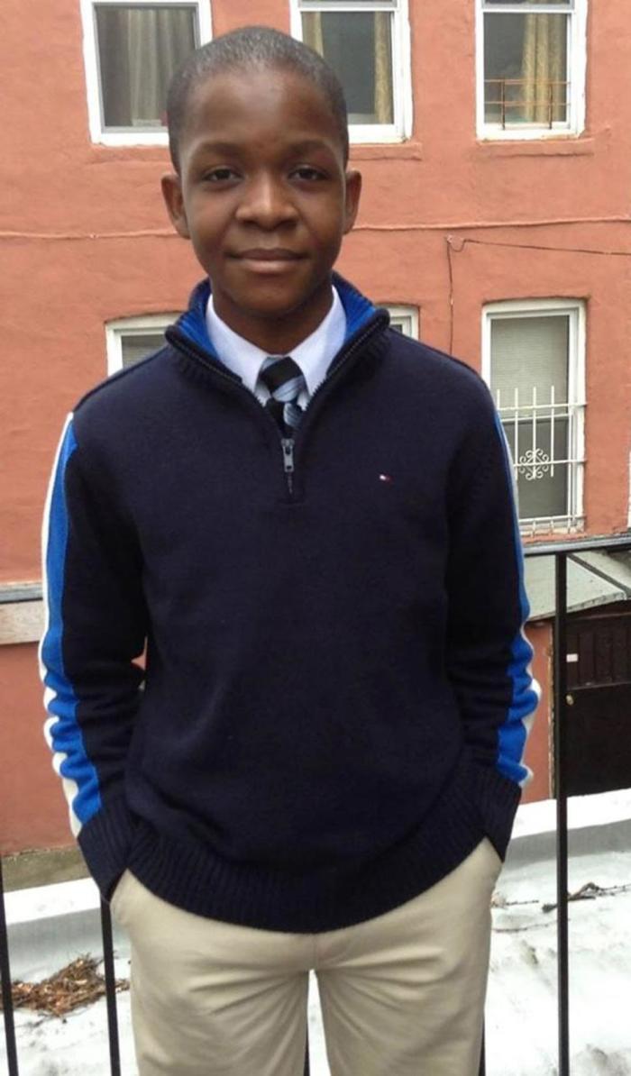 Gama Droiville, 13, was shot April 14, 2014 in his head and right eye in Brooklyn. A little over a week later he was released from the hospital and credits God for his recovery.