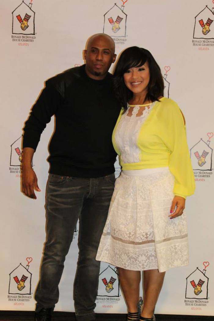 Gospel stars Erica Campbell and Anthony Brown at Gatewood House in Atlanta