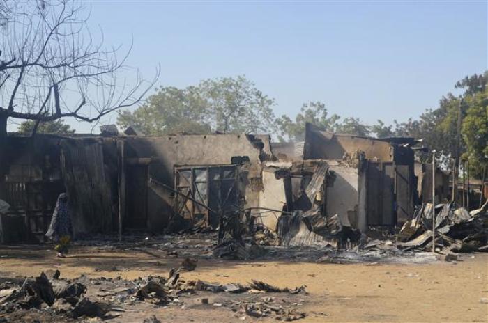 Remnants of a school after an unspecified attack allegedly by Boko Haram, which in the Hausa language broadly means 'Western education is sinful.' The Islamist group has previously attacked several schools as symbols of secular authority. (FILE)