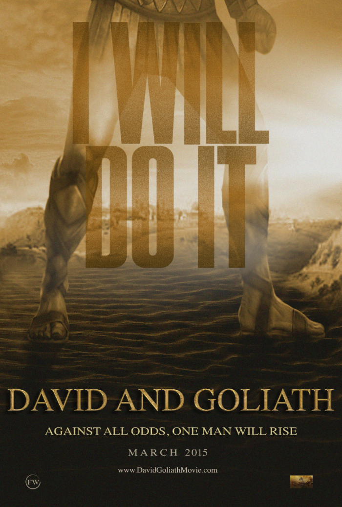 Teaser poster for Tim Chey's 'David and Goliath' movie.