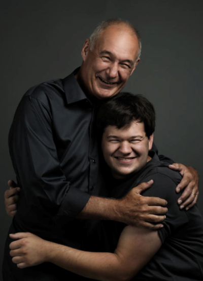 Retired Walgreens Senior Vice President Randy Lewis and his son, Austin. Lewis is the author of the new book, 'No Greatness Without Goodness: How a Father's Love Changed a Company and Sparked a Movement.'