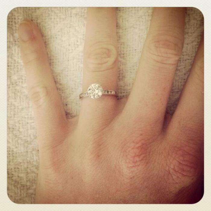 Brittany Brugman's engagement ring.
