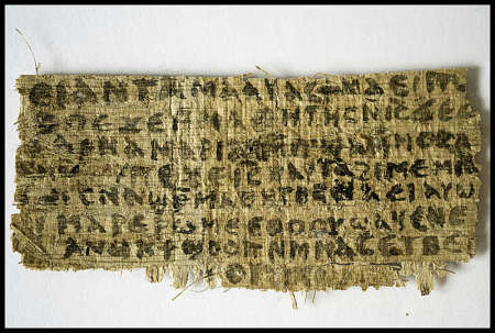 This image shows the front of the papyrus known as