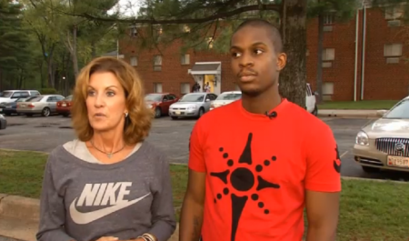 Jennifer Bartley (l) paid ,000 to cover a cash bail for complete stranger Calvin Wilkes, 25 (r) last Thursday.