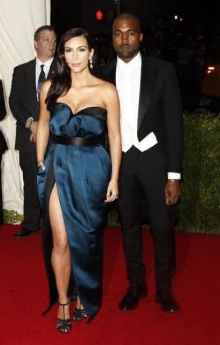 Kim Kardashian and Kanye West.