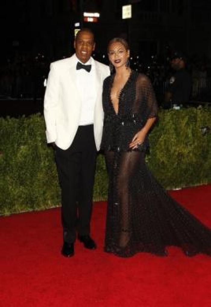 Rapper Jay Z and singer Beyonce Knowles.