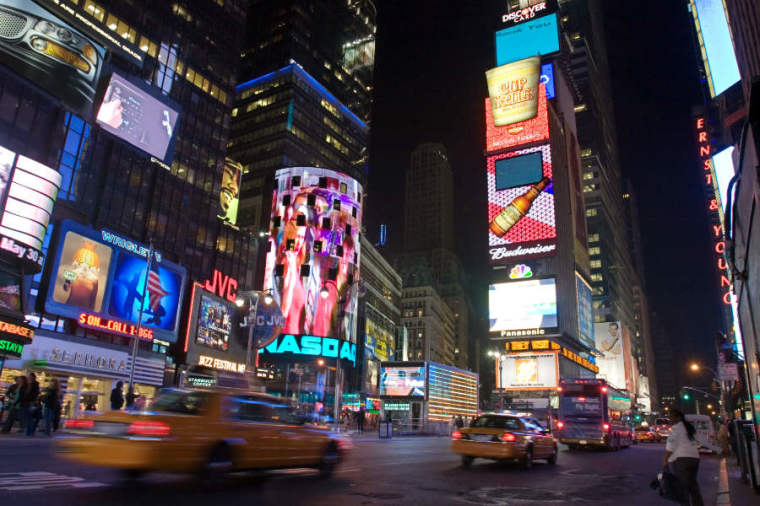 Times Square in New York City is seen in this 2005 file photo.