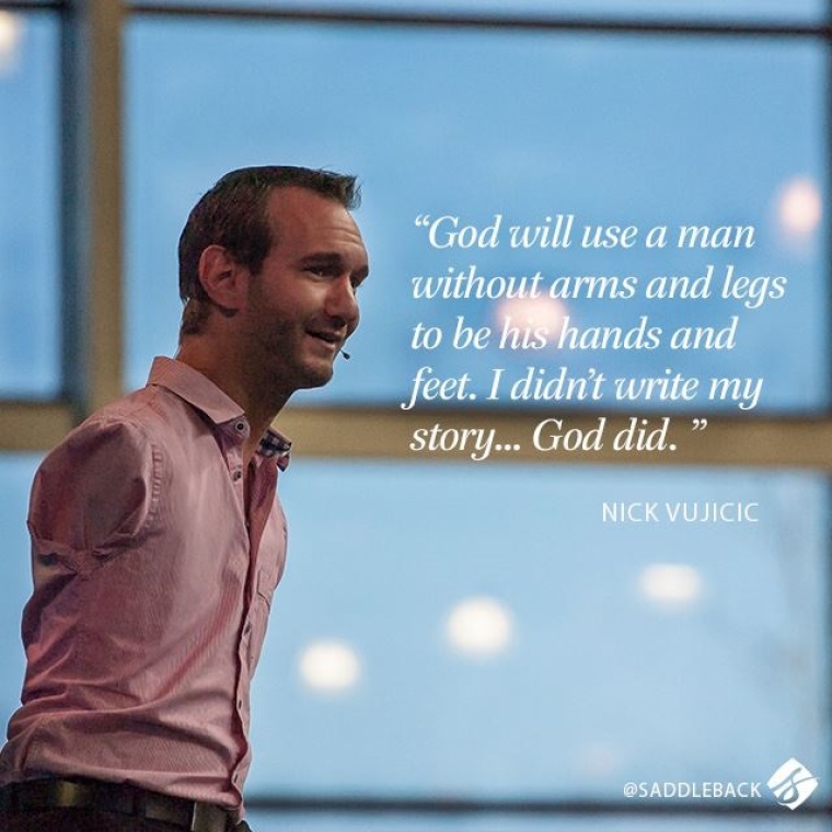Nick Vujicic 'God Will Use a Man Without Arms and Legs I Didn't