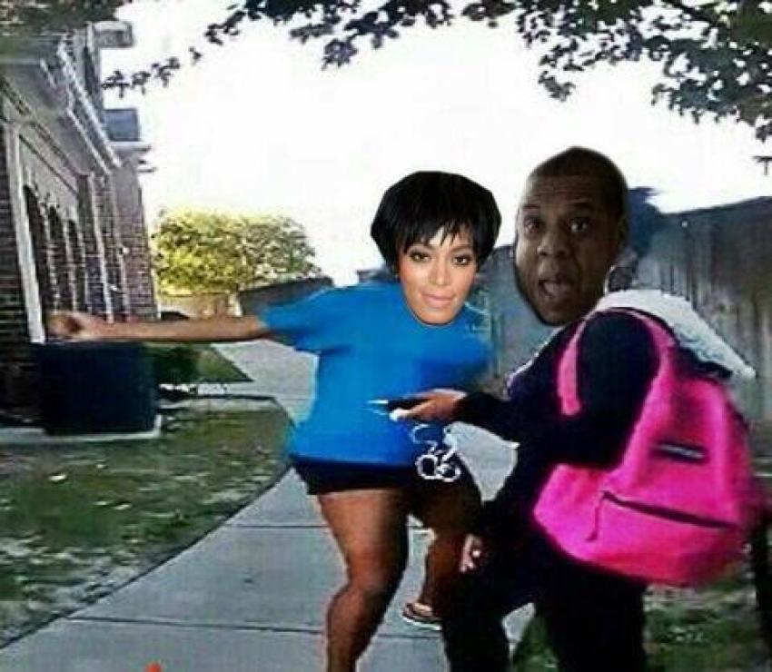 A Twitter user adopted the "Sharkeisha" meme Monday, May 12, 2014 after the Jay Z and Solange debacle at the Met Gala 2014.