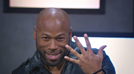 Anthony Evans, who is unmarried, showed off his ring-free hand on "The Chat" with Priscilla Shirer.