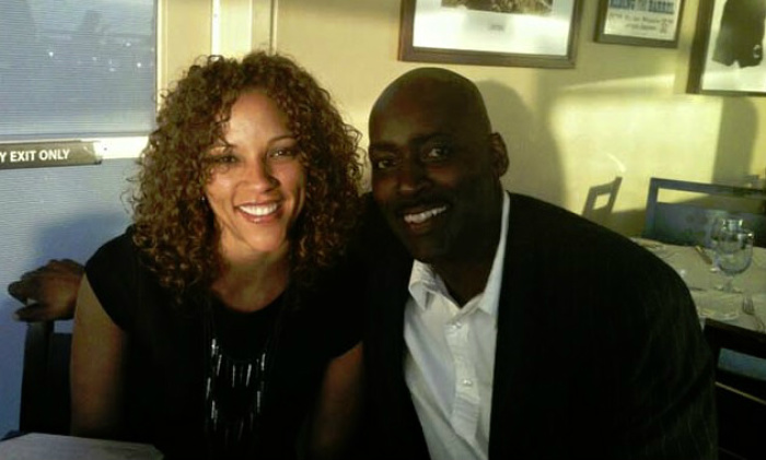 April and Michael Jace are seen in this 2013 photo shared on Facebook.