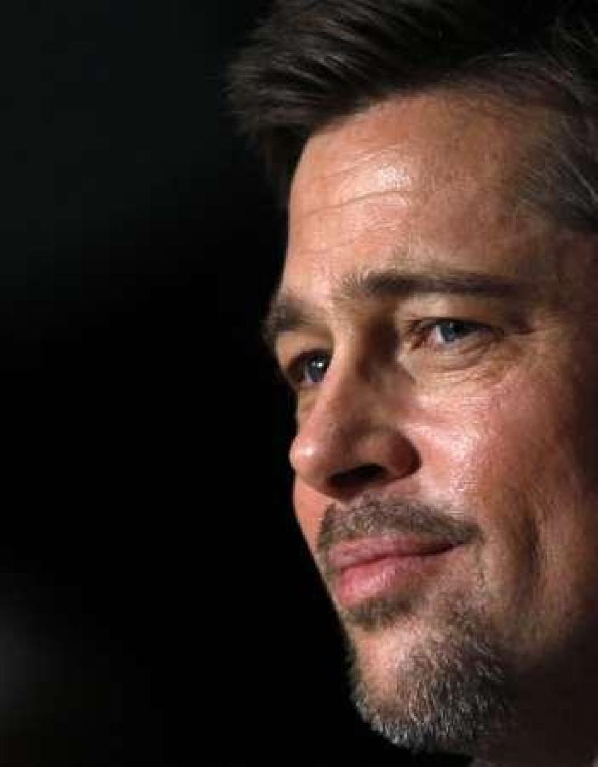 Cast member Brad Pitt attends a news conference for the film 
