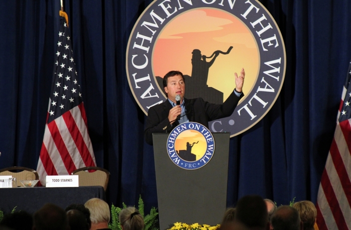 Alan Robertson speaks at the Family Research Council's 'Watchmen on the Wall 2014' event in Washington, D.C. May 22, 2014.