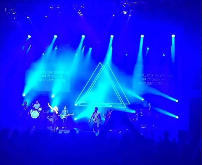 Worship music group MSC performs at the Wiltern in Los Angeles, May 24, 2014.