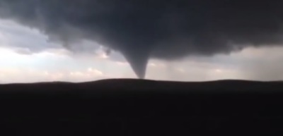 Image of massive tornado in Watford, North Dakota that touched down Monday, May 26 at 7:50 p.m.