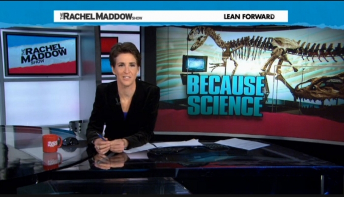 MSNBC host Rachel Maddow talking about Creation Museum in a segment posted on May 27, 2014.