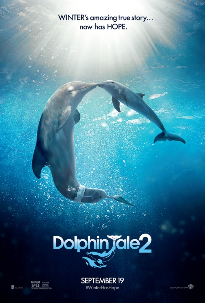 'Dolphin Tale 2' poster promotes film expected in theaters Sept. 19.