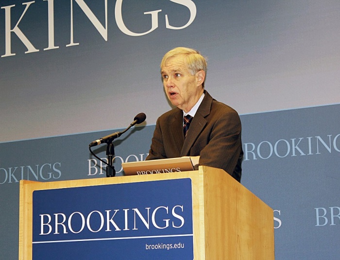 Richard Bush, director of the Center for East Asia Policy Studies at the Brookings Institute, speaking at an event in Washington, DC titled 'Christianity in China: A Force for Change?' on Tuesday, June 3, 2014.