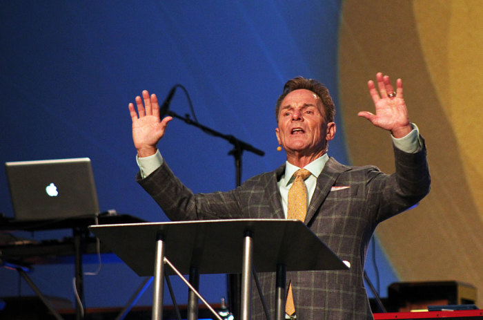 Ronnie Floyd, senior pastor of Cross Church in northwest Arkansas, speaks on the opening night of 2014 SBC Pastors' Conference in Baltimore, Maryland, on Sunday, June 8, 2014.