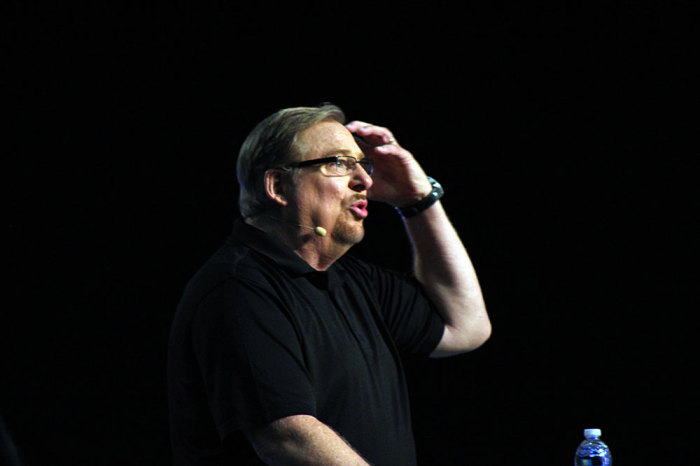 Rick Warren, pastor of Saddleback Church in Lake Forest, California, speaks at the Pastors' Conference 2014, ahead of the Southern Baptist Convention's Annual Meeting, on Monday, June 9, 2014, in Baltimore, Md.