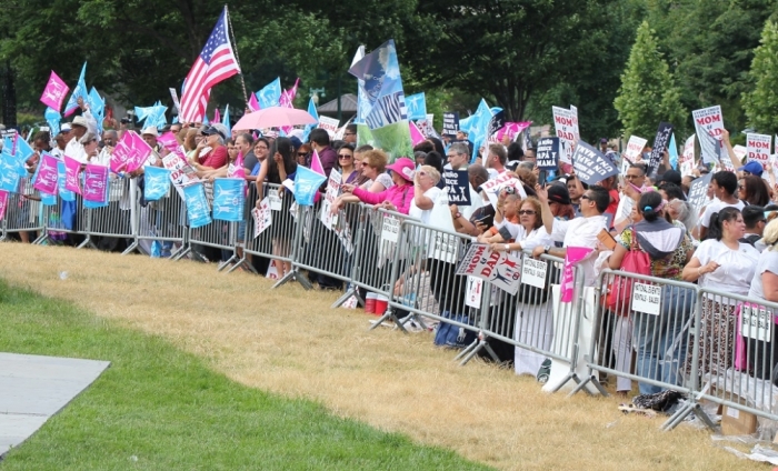 Crowds gather at the Second Annual March for Marriage, held outside the U.S. Capitol Building on Thursday, June 19, 2014.
