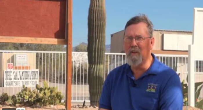 Pastor Mike Hobby from the church of the Isaiah 58 Project in Quartzsite, Arizona, as seen in this Feb. 25, 2011, report.