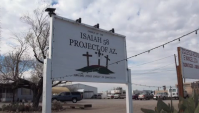 The church of the Isaiah 58 Project in Quartzsite, Arizona, as seen in this Feb. 25, 2011, report<span style='line-height: 1.4em; color: #000000;'>'Now we can move forward and challenge the unjust actions of one county official who has illegally impeded the church's efforts to help the least fortunate in a struggling community.'</span>