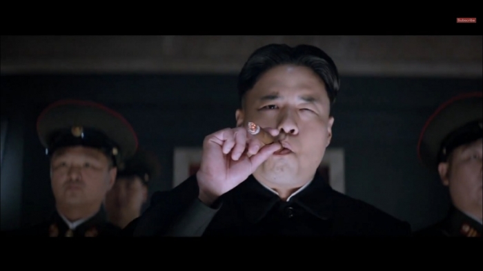 Screencap from 'The Interview' trailer.
